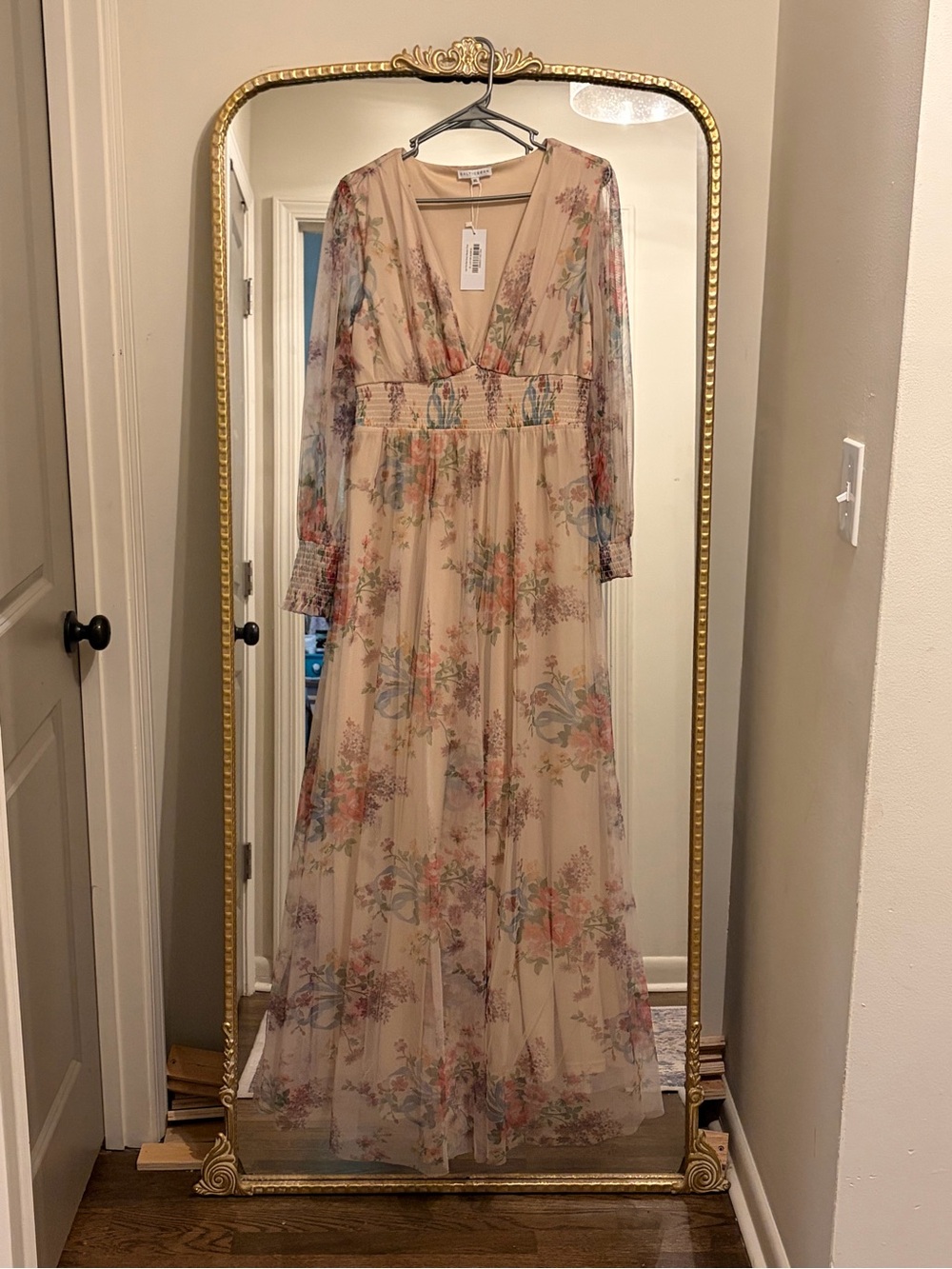Baltic Born Blush Tulle Maxi Dress